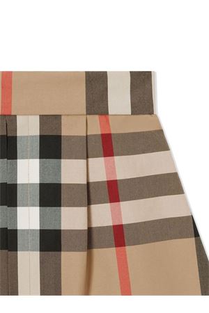 Beige Vintage Check pleated skirt BURBERRY KIDS | 8061826A7028